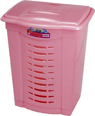 Корзина для белья Dunya Plastik 05001 Pink pearl