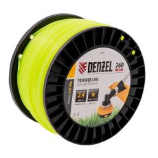 Леска для садовых триммеров Denzel FLEX CORD 96286 (2,4 мм, 260 м, звезда)